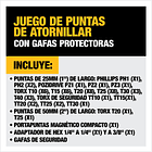 Set 52 Piezas Atornillar + Gafas Oscuras Dewalt Dt71550-qz 3