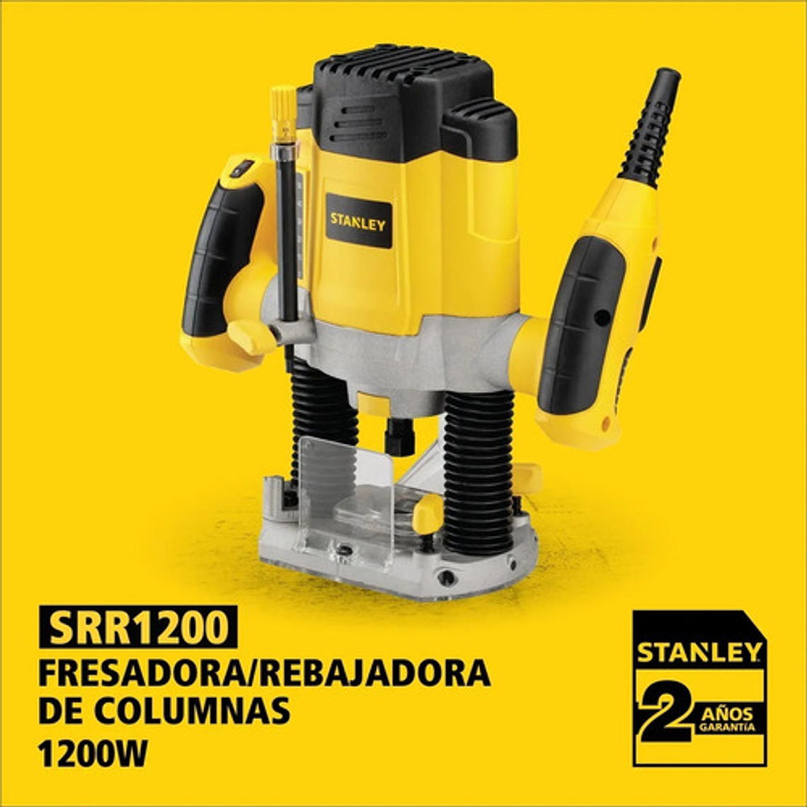 Fresadora 1200W SRR1200-B2C Stanley + Set fresas 4