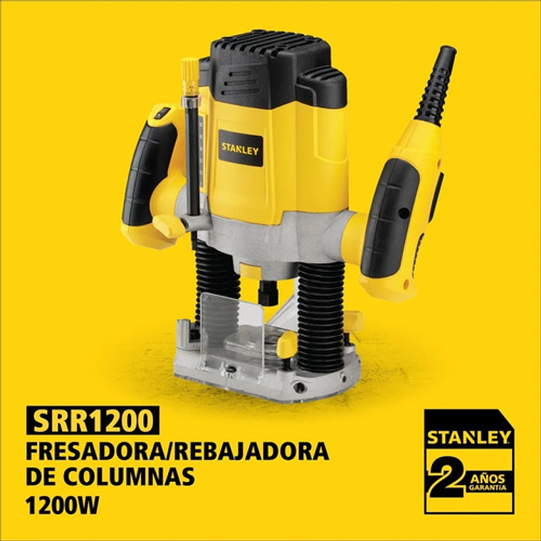 Fresadora 1200W SRR1200-B2C Stanley + Set fresas 4