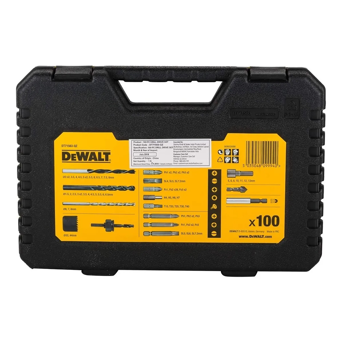 Set 100 Piezas Para Taladrar Y Atornillar Dewalt Dt71563-qz 7