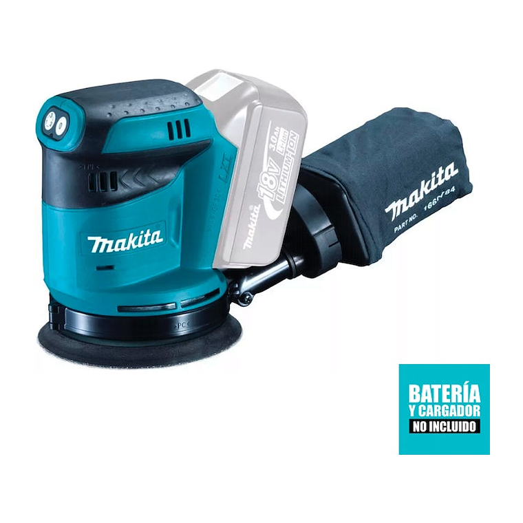 Lijadora Rotorbital 125mm 5' 18v Makita DBO180Z Sin Baterias 3
