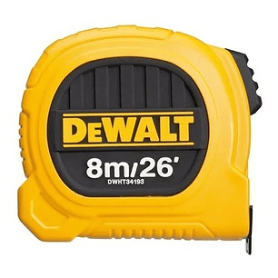 Huincha De Medir 8m/26' Diseño Compacto Dewalt Dwht34193l