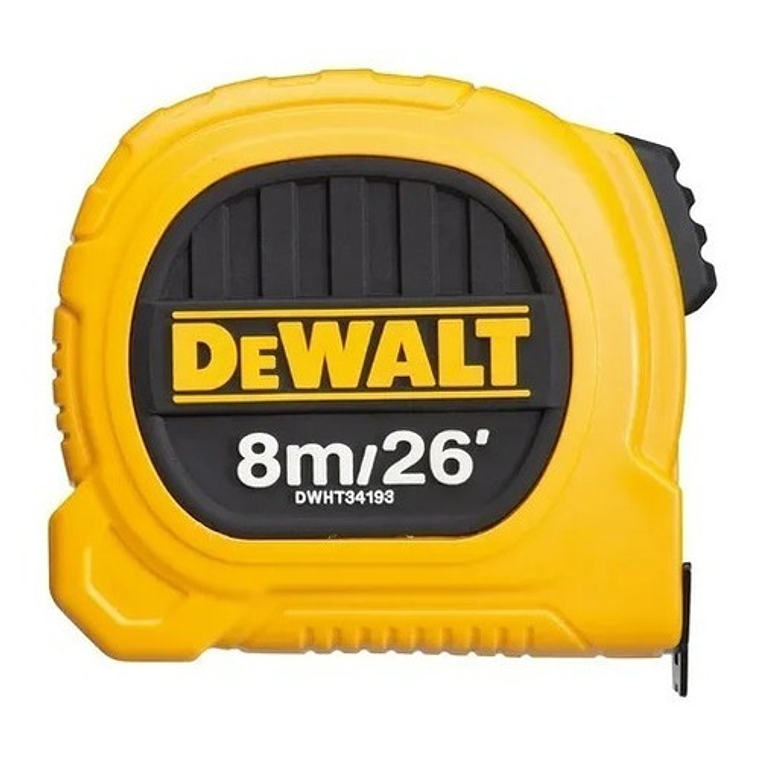 Huincha De Medir 8m/26' Diseño Compacto Dewalt Dwht34193l 1