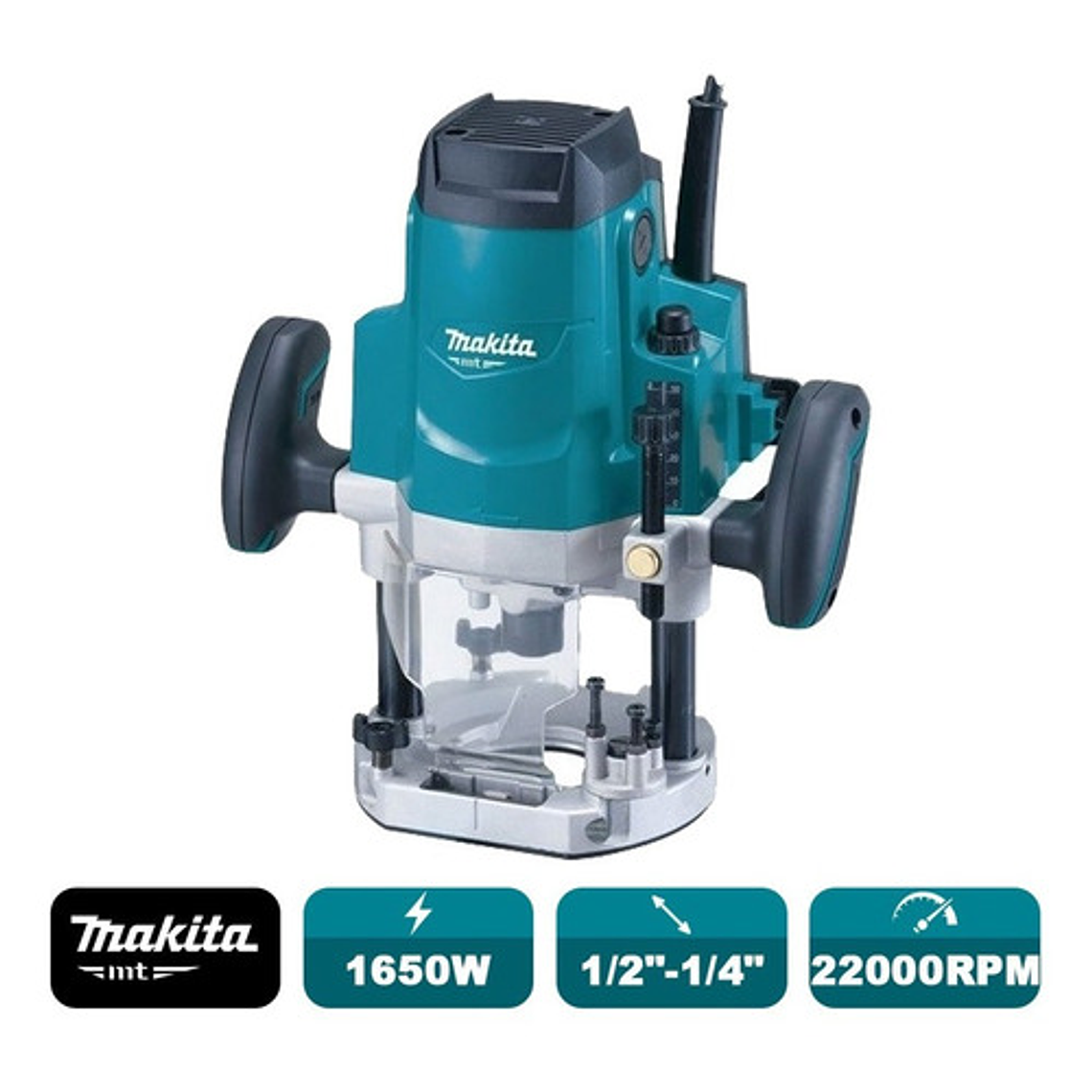 Fresadora Rebajadora (1/2'') 12mm 1650w Makita M3600b Router 2