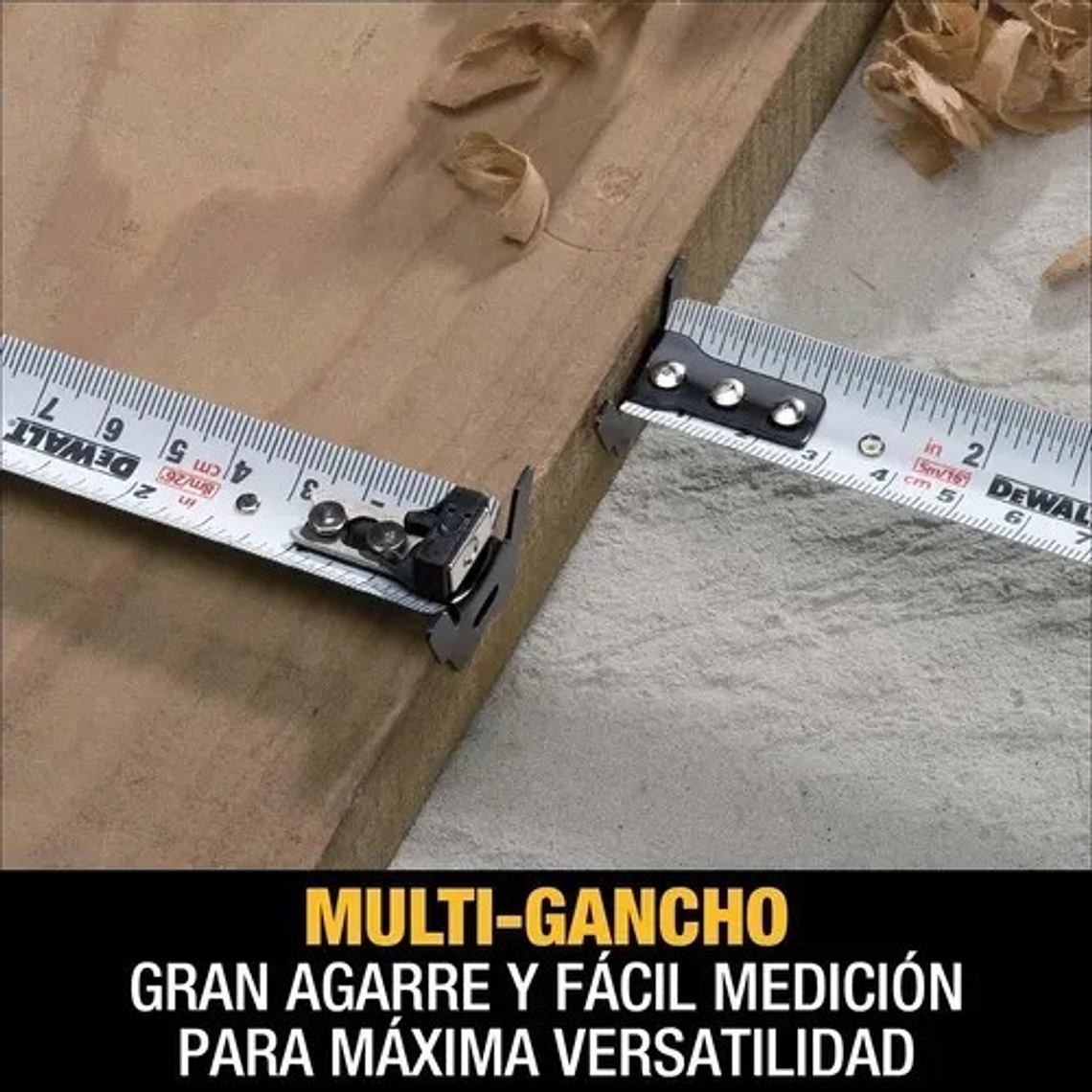 Huincha De Medir 8m/26' Diseño Compacto Dewalt Dwht34193l 7
