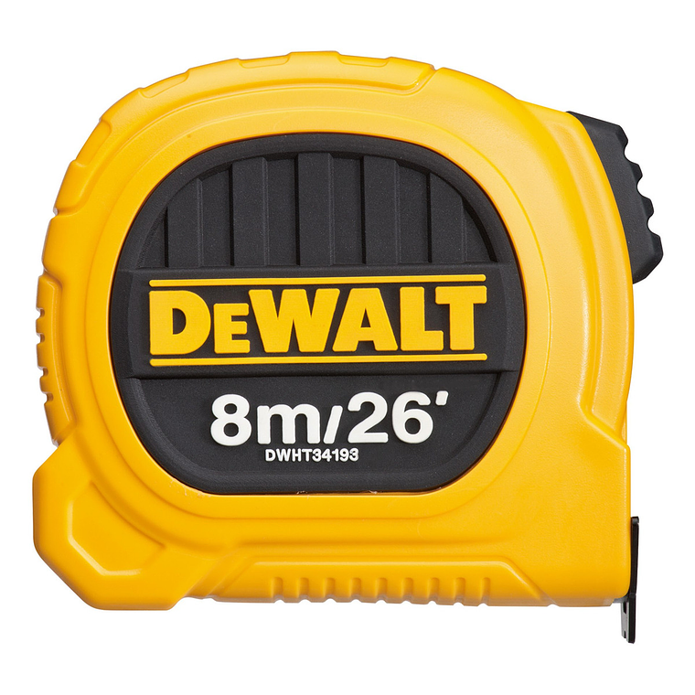 Huincha De Medir 8m/26' Diseño Compacto Dewalt Dwht34193l 2