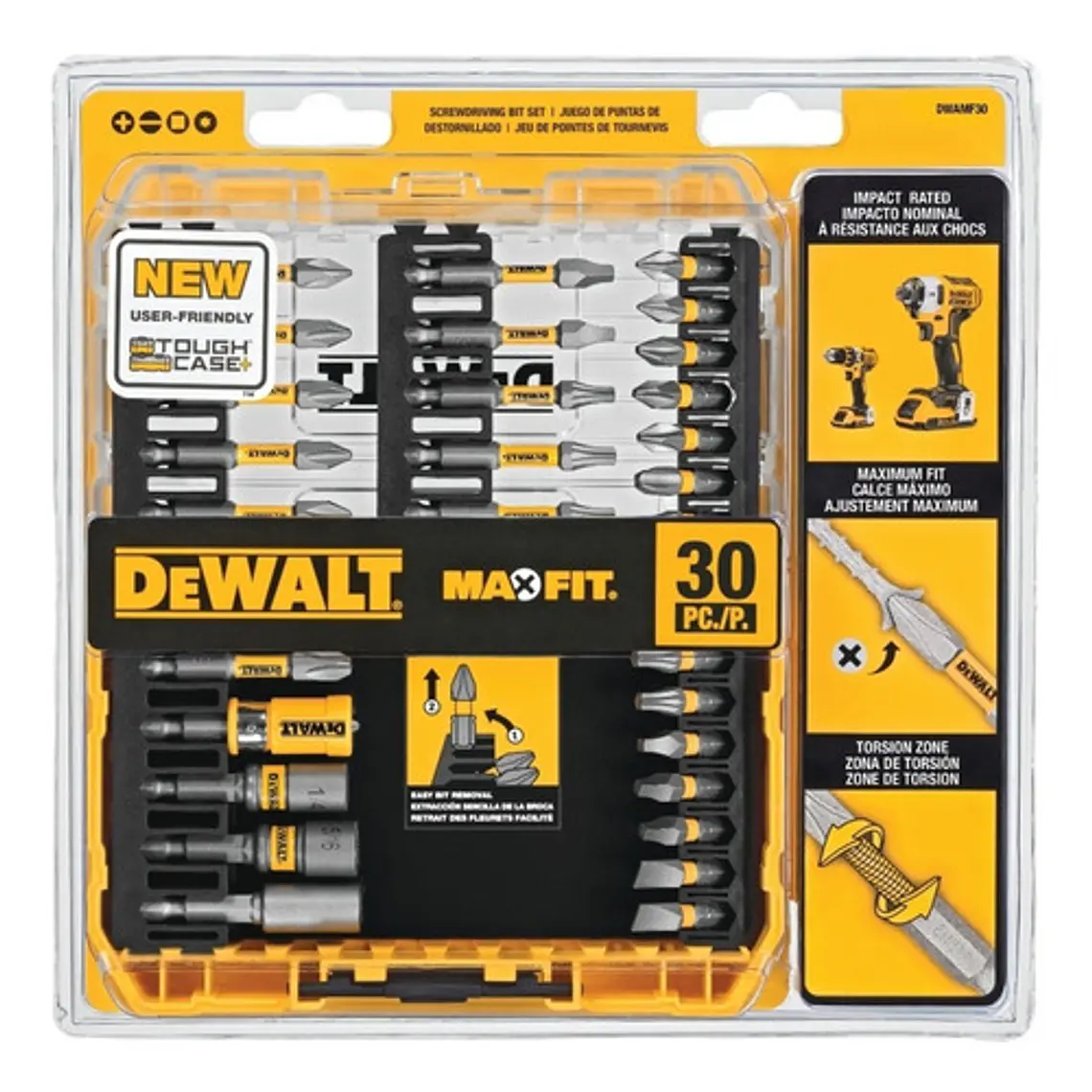 Set Juego De Puntas Max Fit Dewalt 30 Piezas Dwamf30 2