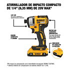 Kit Atornillador de impacto + Taladro Inalámbrico 20v Max... 5