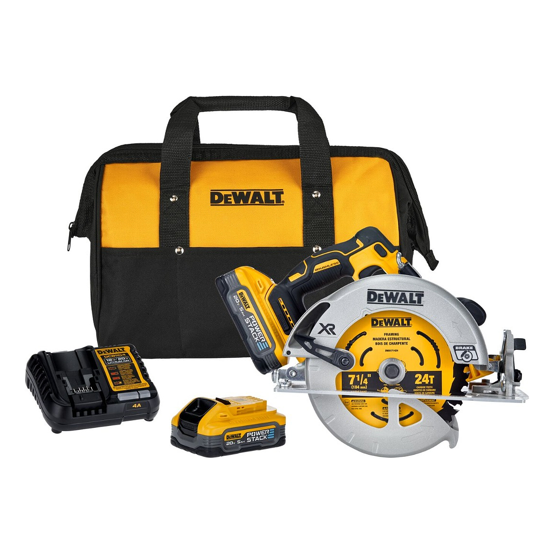 Sierra Circular 7-1/4 20v XR 2 Bat 5ah Dewalt DCS570H2 2