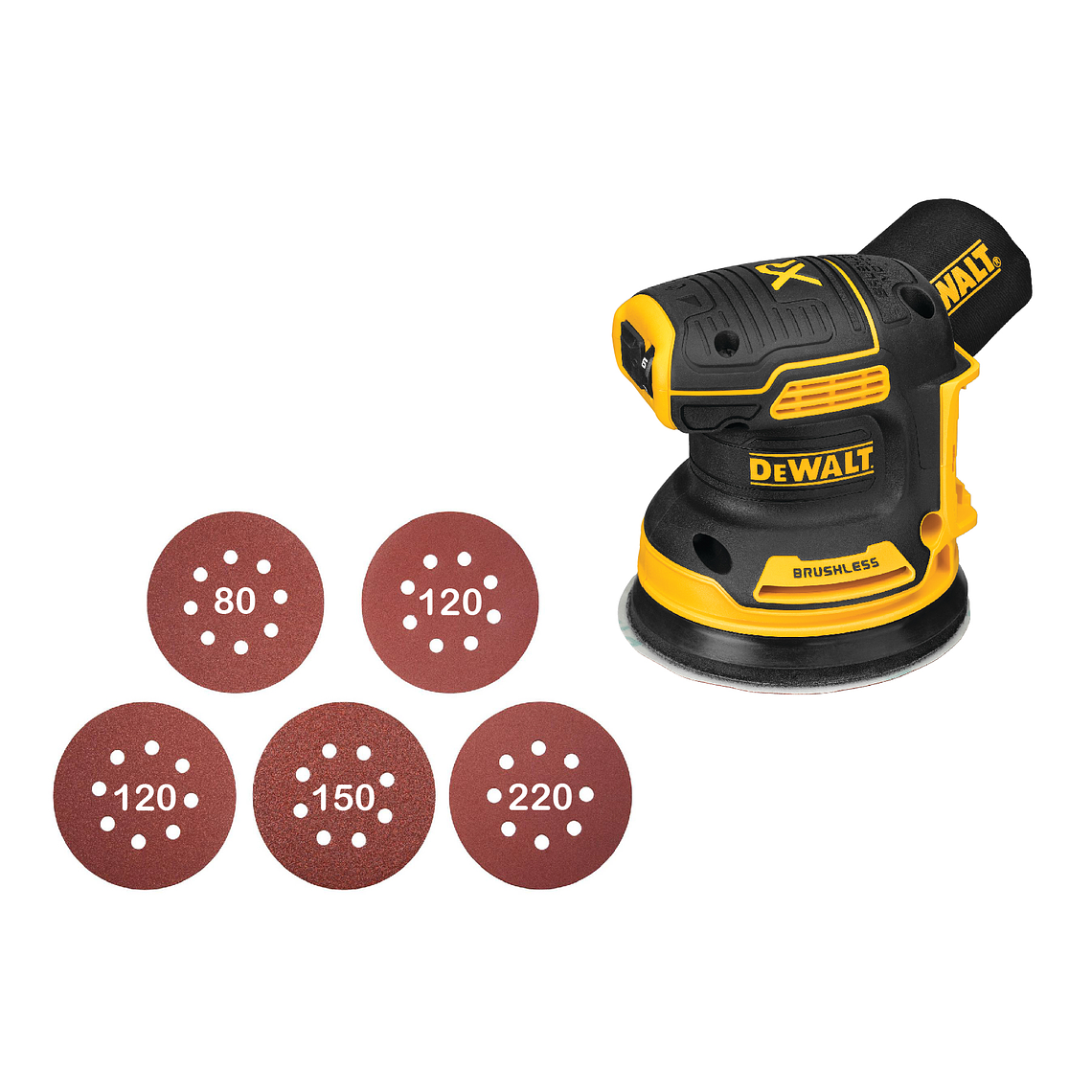 Lijadora Orbital Inalámb. 20v Xr Dewalt Dcw210b + 5 Lijas 3