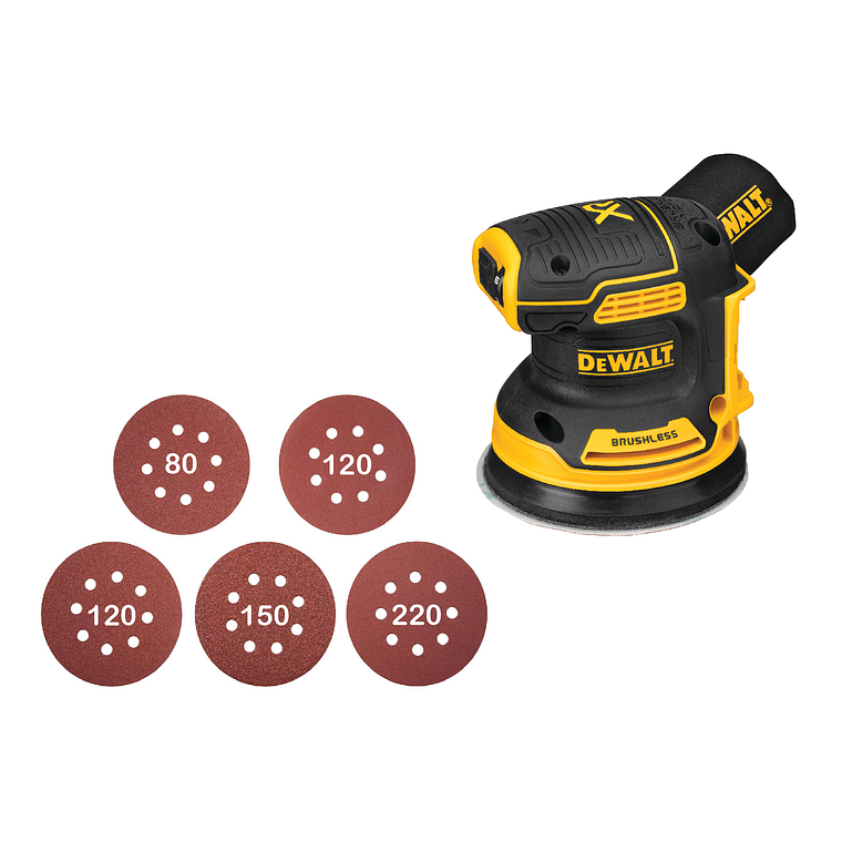 Lijadora Orbital Inalámb. 20v Xr Dewalt Dcw210b + 5 Lijas 3