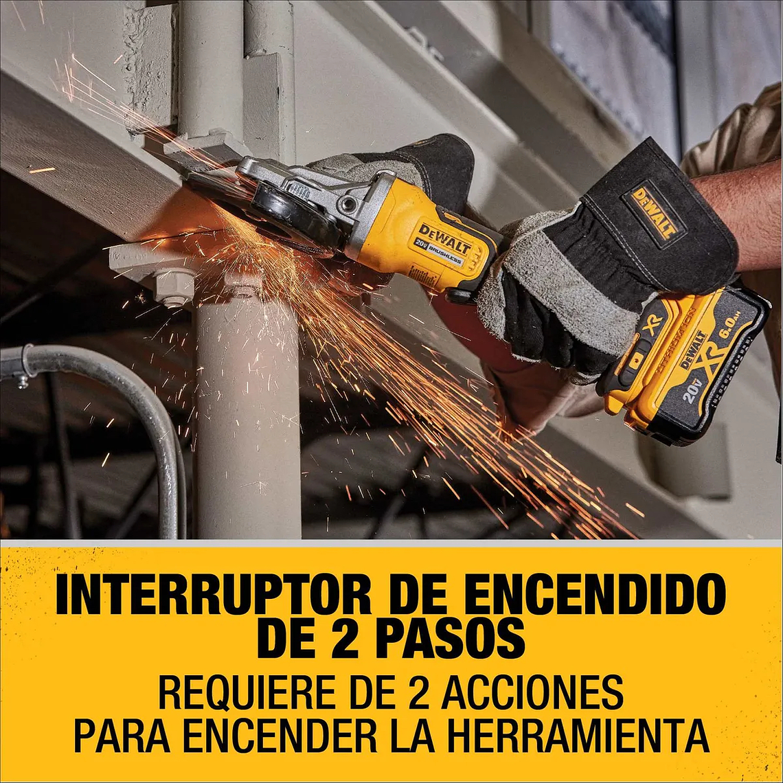 Esmeril De Cabeza Plana 5 20v Sin Batería Dewalt Dcg413fb 5