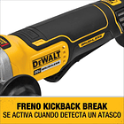 Esmeril De Cabeza Plana 5 20v Sin Batería Dewalt Dcg413fb 6