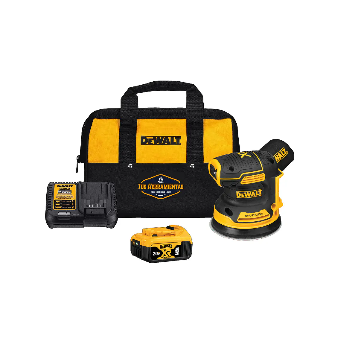Lijadora Orbital Inalámb. 20v Xr Brushless Dewalt Dcw210p1 2