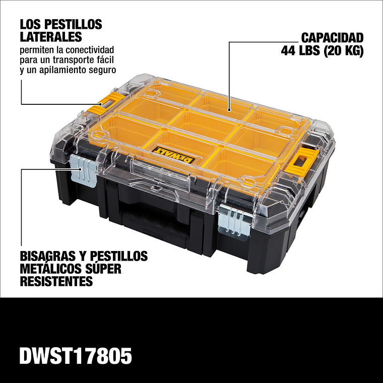 Organizador De Accesorios Y Htas 20kg Tstak Dewalt Dwst17805 4