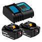 Kit Cargador + 2 Baterías 3.0ah 18v Makita BL1830 - Miniatura 1