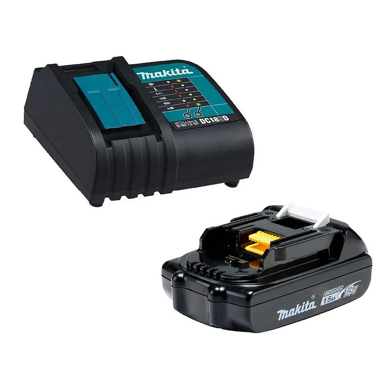 Kit Cargador DC18SD + Bateria BL1815N Makita 1