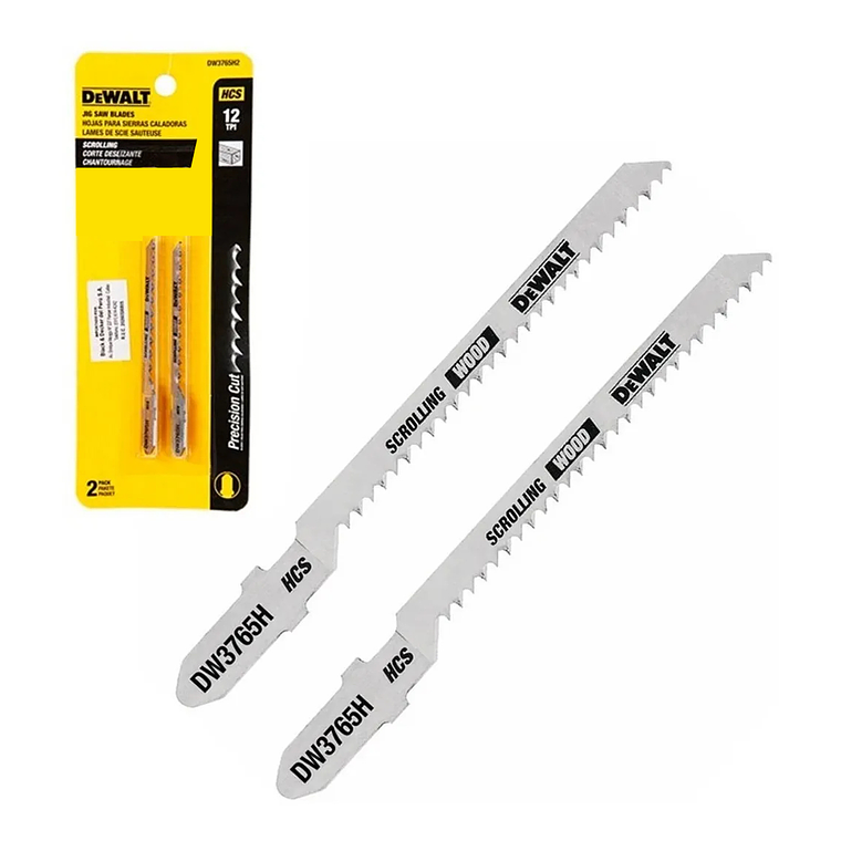 Set 2 Hojas De Calar Tipo T Scrol - Dewalt Dw3765h2 2