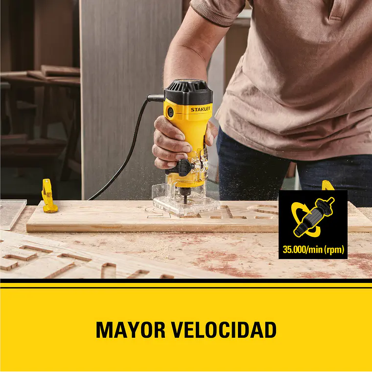 Rebajadora 550w 1/4 Stanley St55-b2c 9