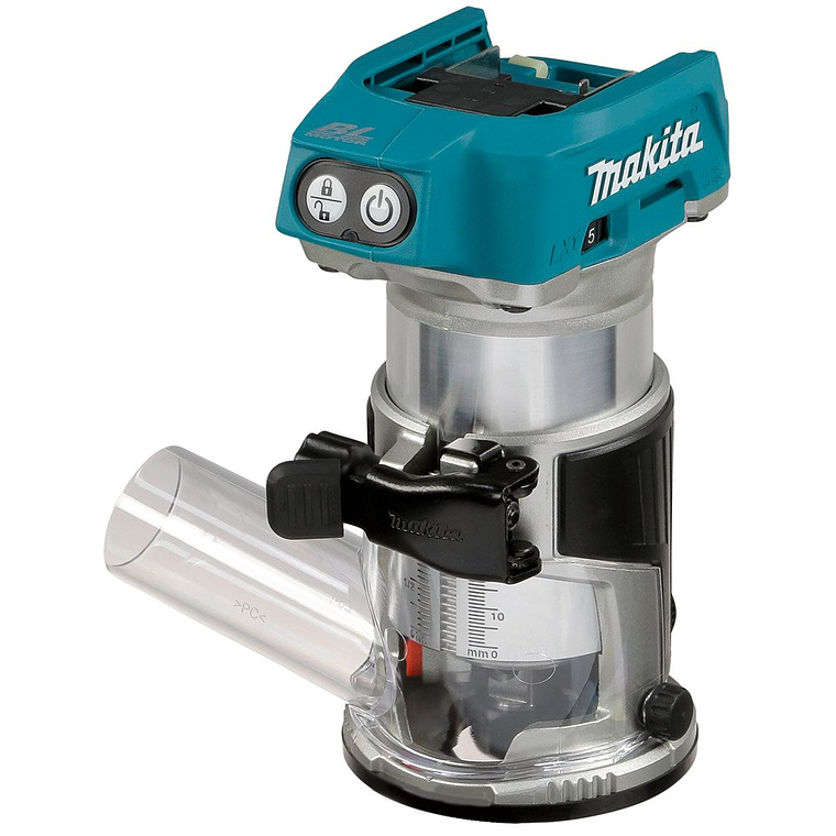 Fresadora Tupí Router 6-8mm 1/4-3/8'' 18v Makita Drt50z 3
