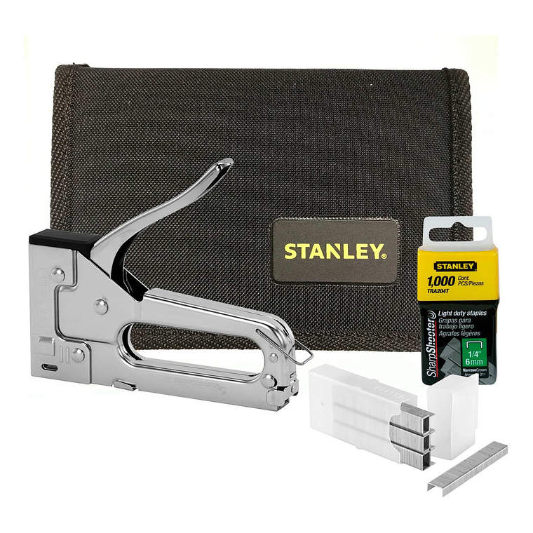 Engrapadora Metálica Trabajo Liviano + Grapas STANLEY TR45KC 1