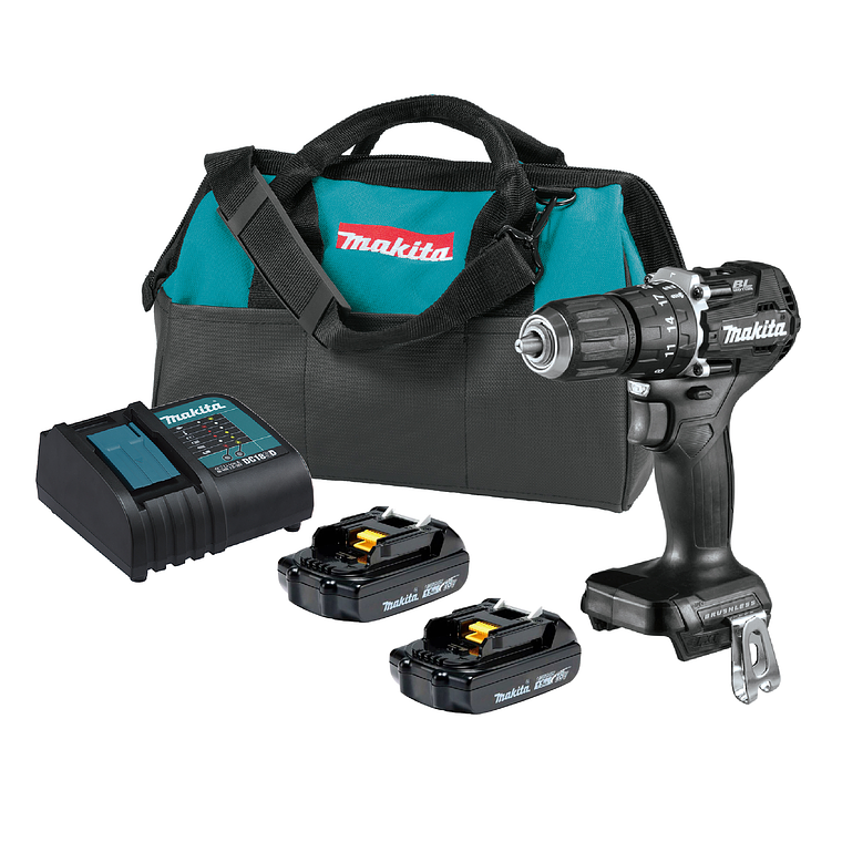 Taladro Percutor 18v Brushless Makita Dhp487SY2B Black 2