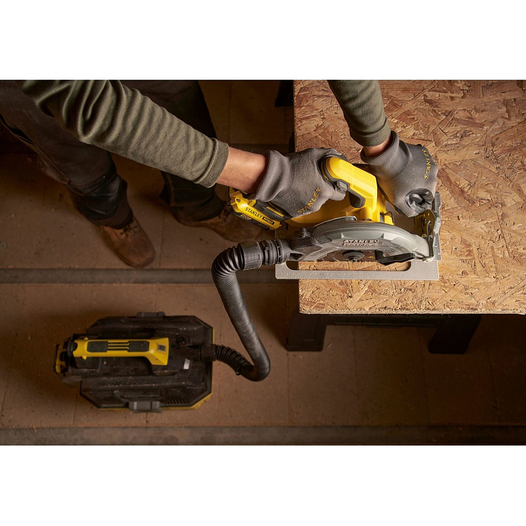 Sierra Circular 7-1/4 Inala. 20v Stanley Sbc550 Sin baterias 9