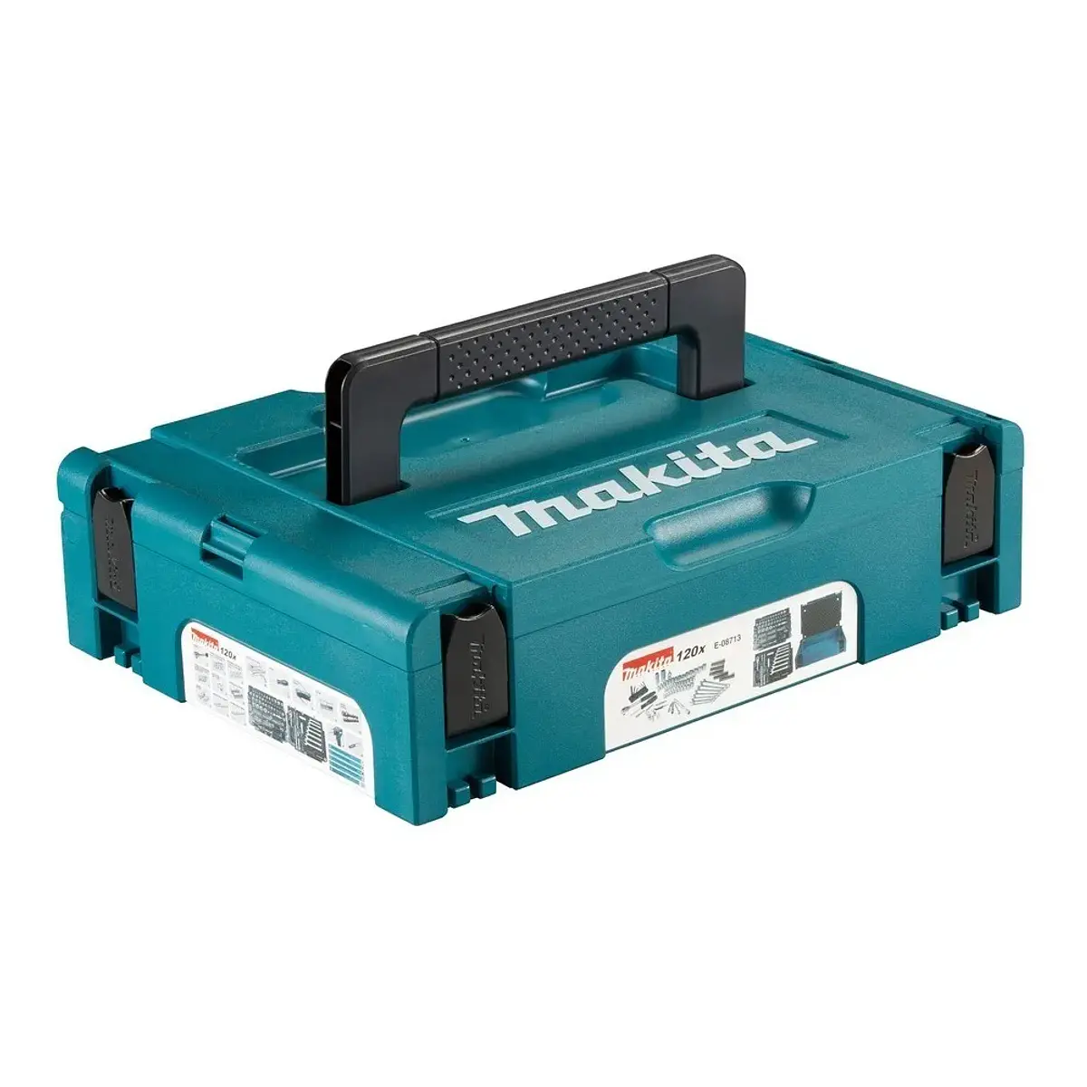 Set Di Attrezzi Makita E-08713 Da 120 Pezzi Con Custodia Makpac - Ideale Per Fai Da Te E Meccanici