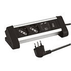 Alargador Zapatilla Para Escritorio 2 Tomas + 2 Puertos Usb 1