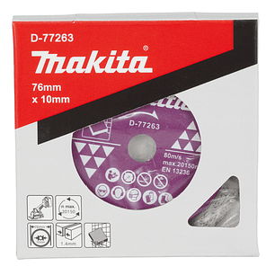 Disco Diamantado de Borde Continuo Makita 76x10mm D-77263