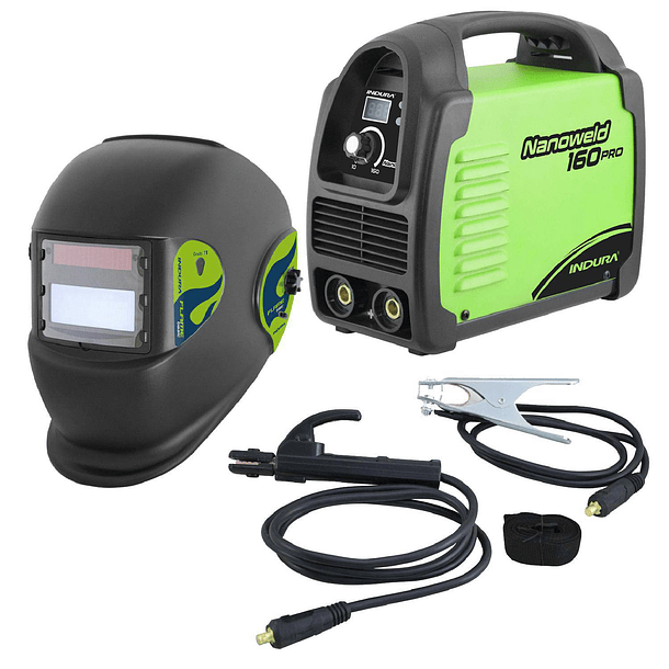 Soldadora Indura MMA 160 A + Máscara Fotosensible Grado 11 1