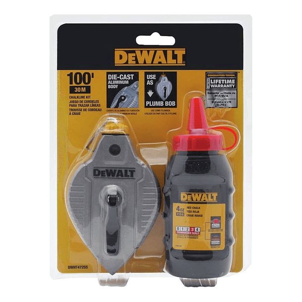 Tizador De Aluminio Fundido Con Tiza Roja Dewalt DWHT47255L 1