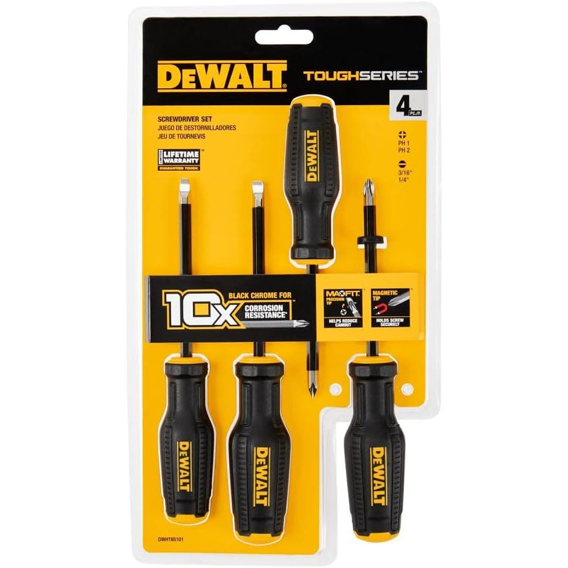 Juego De Destornilladores TOUGHSERIES (4pc) Dewalt DWHT65101 3