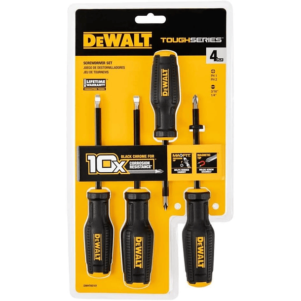 Juego De Destornilladores TOUGHSERIES (4pc) Dewalt DWHT65101 3