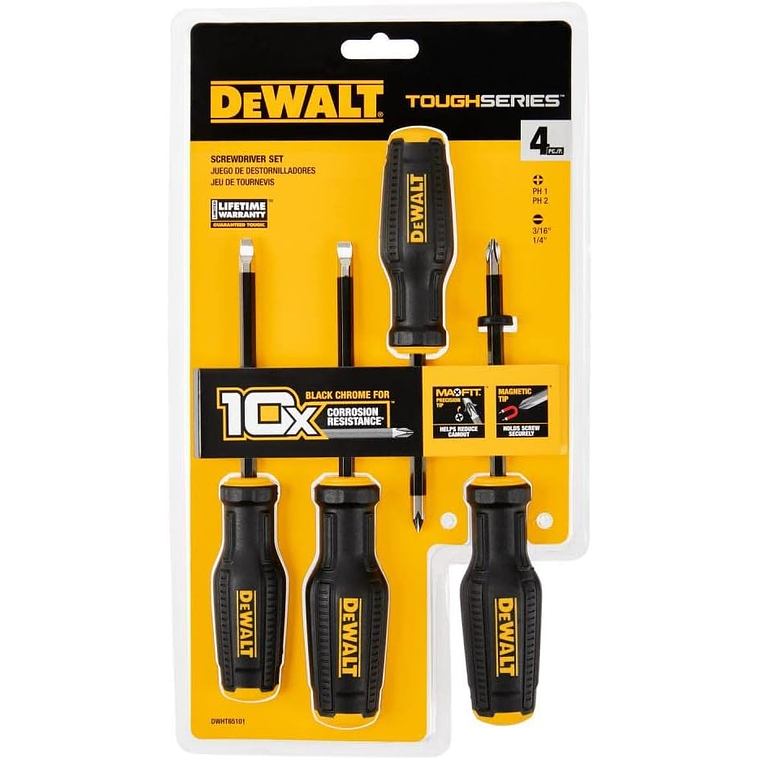 Juego De Destornilladores TOUGHSERIES (4pc) Dewalt DWHT65101 3