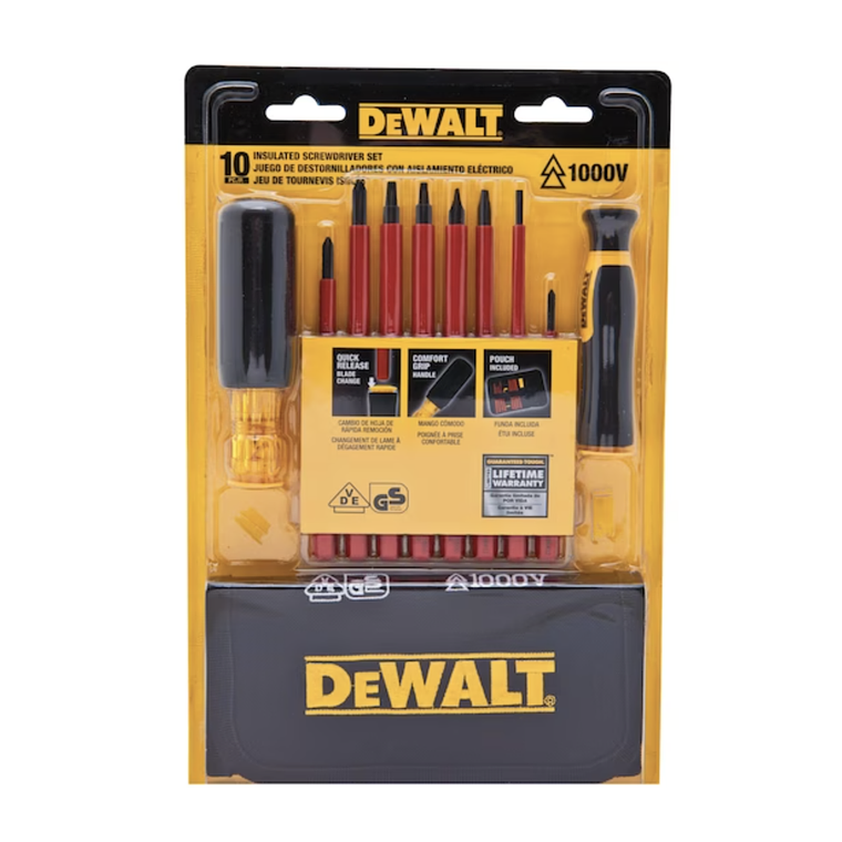 Juego De Destornilladores VDE (10 pc) Dewalt DWHT66417 5