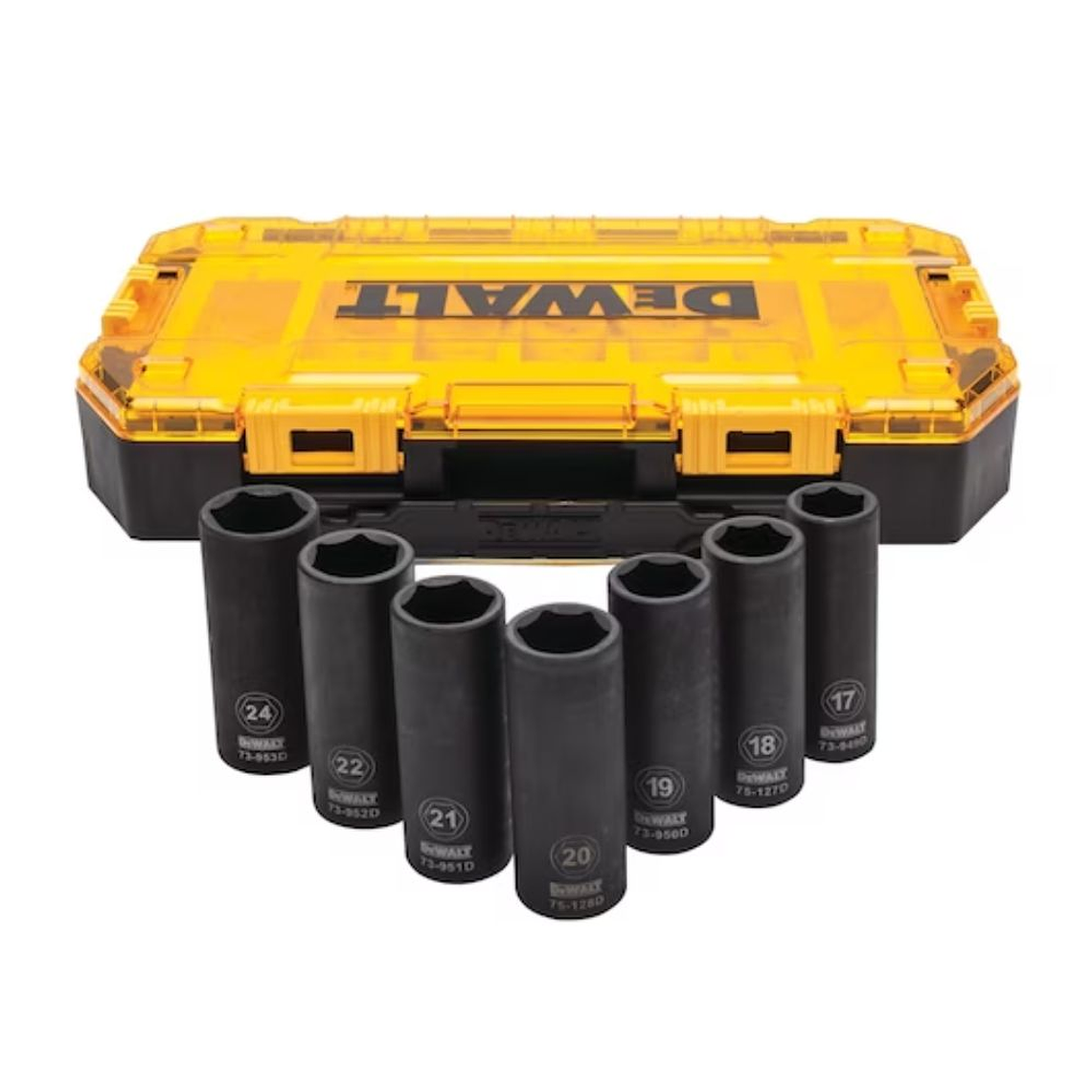 Juego De Dados De Impacto De 1/2 Pulgada Dewalt Dwmt74737 1