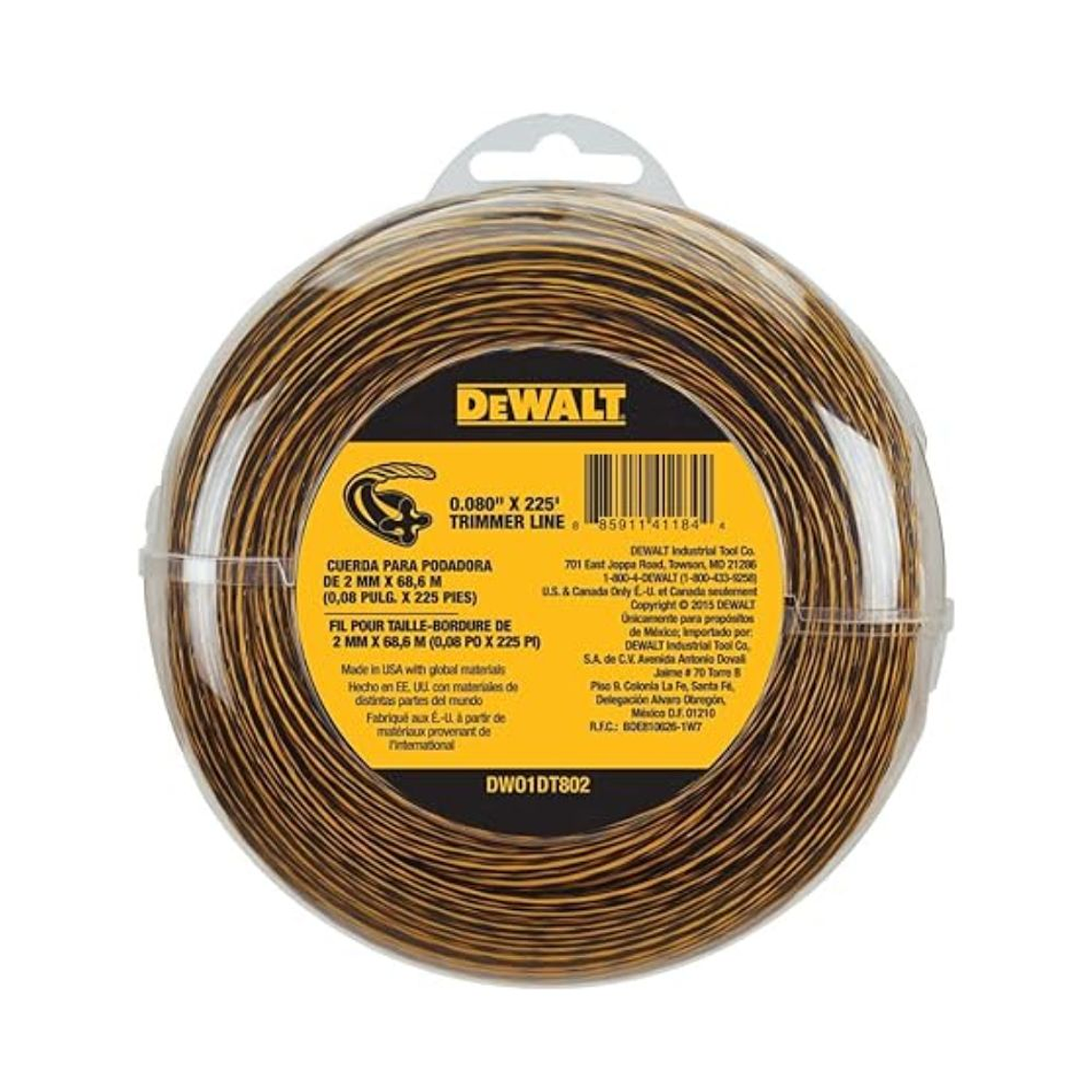Cuerda para podadora Dewalt 2mmx68,6m DWO1DT802 1