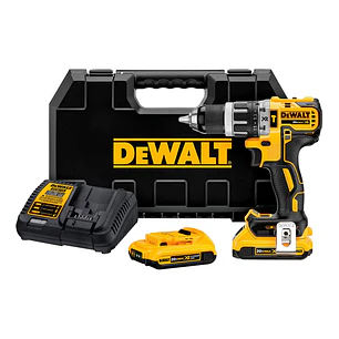 Taladro Percutor 20v Sin Carbones + 2 Bat Dewalt Dcd796d2-b2