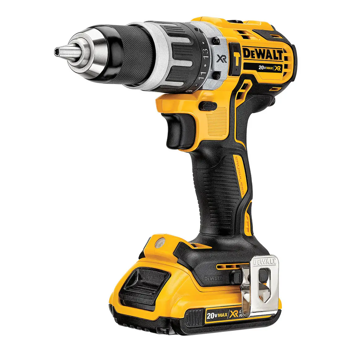 Taladro Percutor 20v Sin Carbones + 2 Bat Dewalt Dcd796d2-b2 3