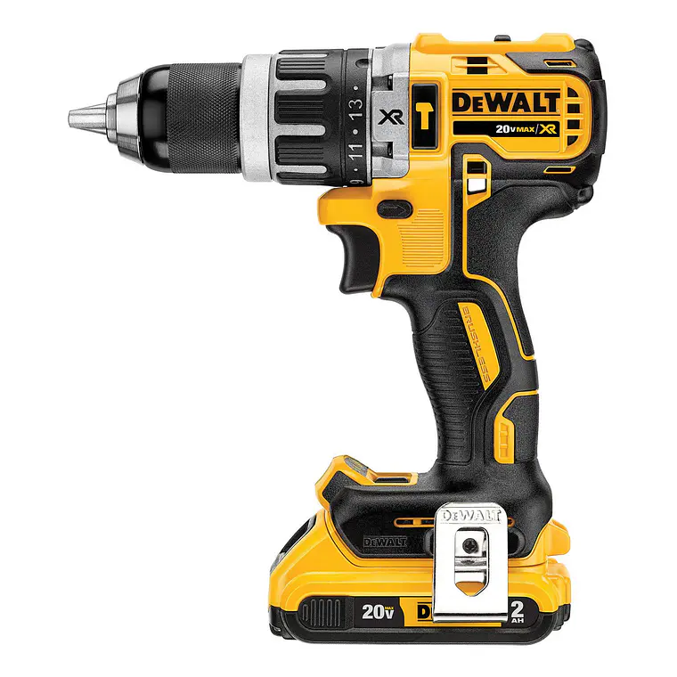 Taladro Percutor 20v Sin Carbones + 2 Bat Dewalt Dcd796d2-b2 4