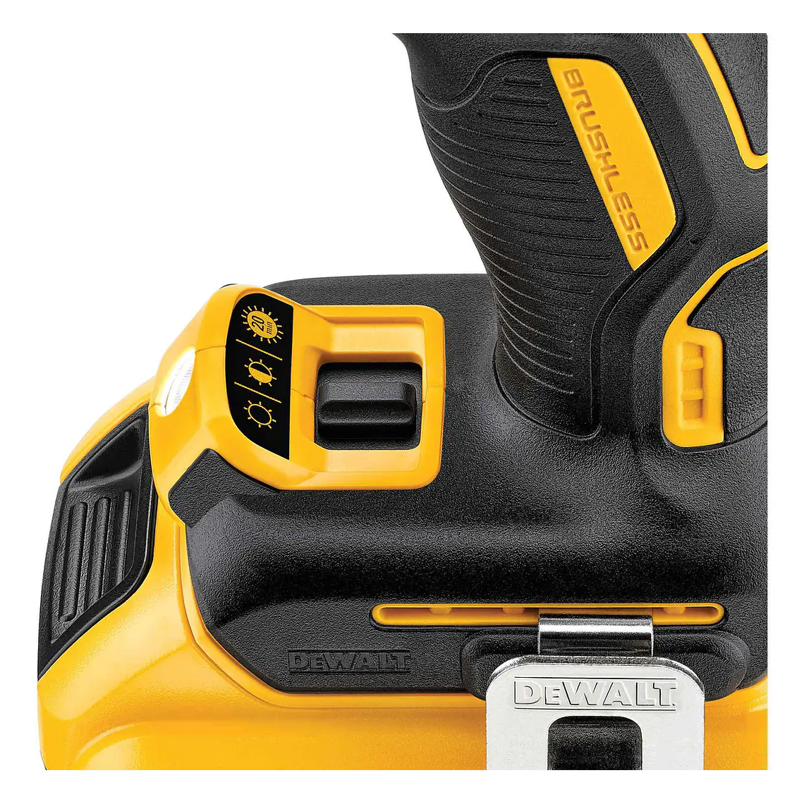 Taladro Percutor 20v Sin Carbones + 2 Bat Dewalt Dcd796d2-b2 5