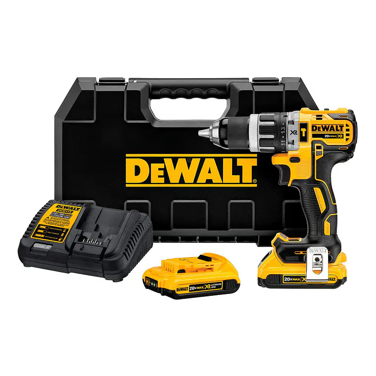 Taladro Percutor 20v Sin Carbones + 2 Bat Dewalt Dcd796d2-b2 2