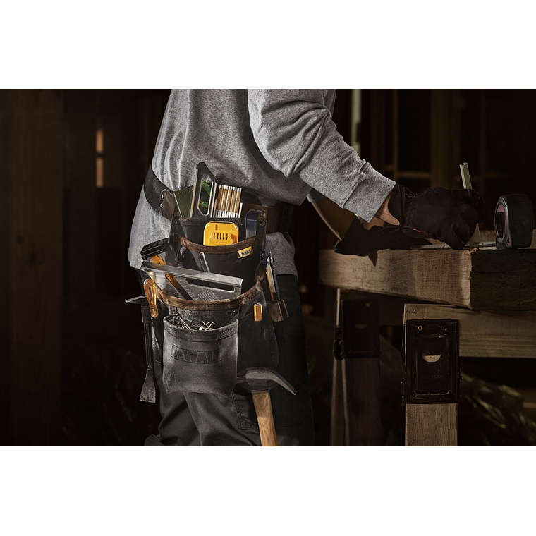 Bolso de cuero con cinturón 12 bolsillos DEWALT DWST550115 3