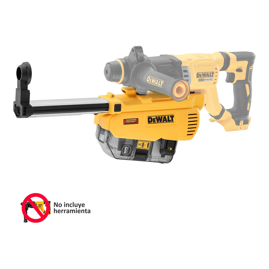 Extractor De Polvo 20v Sds Plus Dewalt Dwh205dh 6