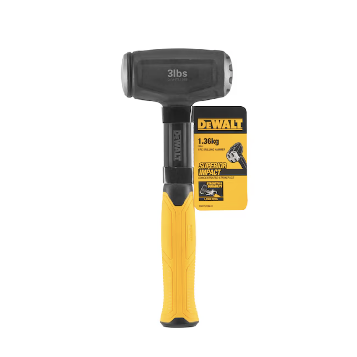 Combo Martillo Mazo De Acero 3lbs Dewalt Dwht51388 1