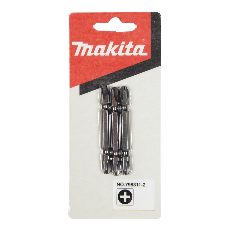 Set 3 pcs Puntas Phillips N°3 X 65 mm Doble Makita 798311-2 2