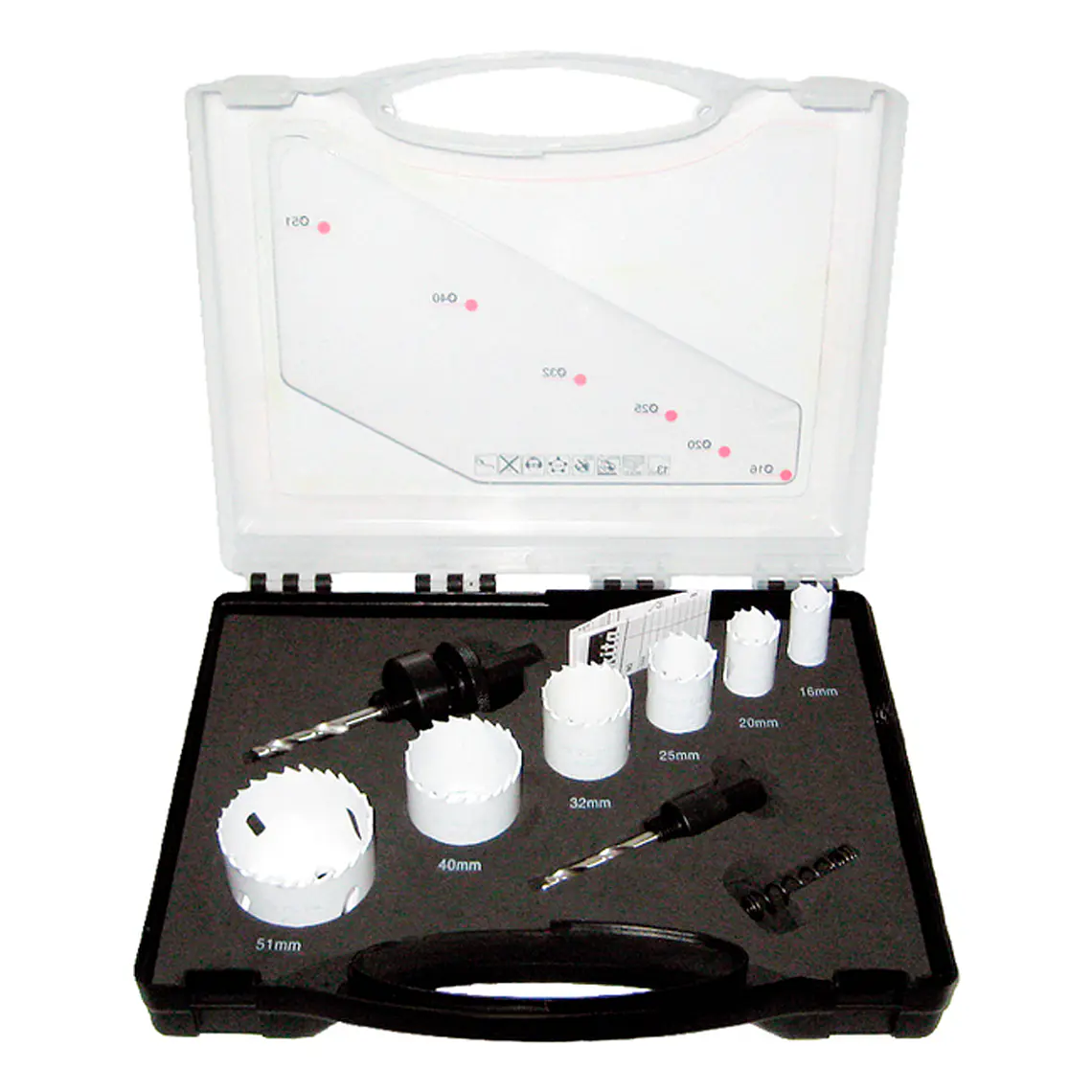 Set 6 Piezas de Sierra Copa Bi-metal Makita D-47123 2