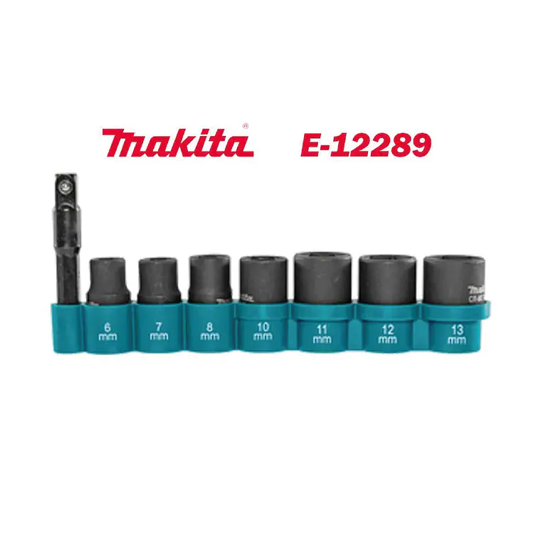 Set De Dados Makita Impacto Socket 8 Piezas E-12289 2