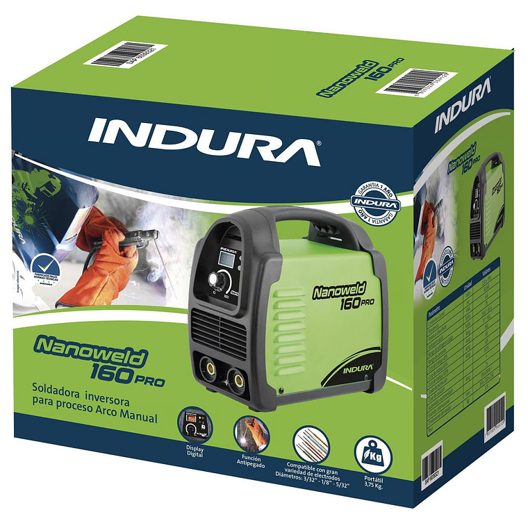 Soldadora Inverter Arco Manual 160a Nanoweld Indura 9